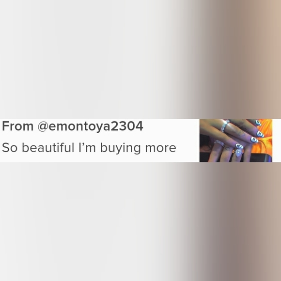 18k Eternity Swarovski diamond ring - Picture 9 of 10